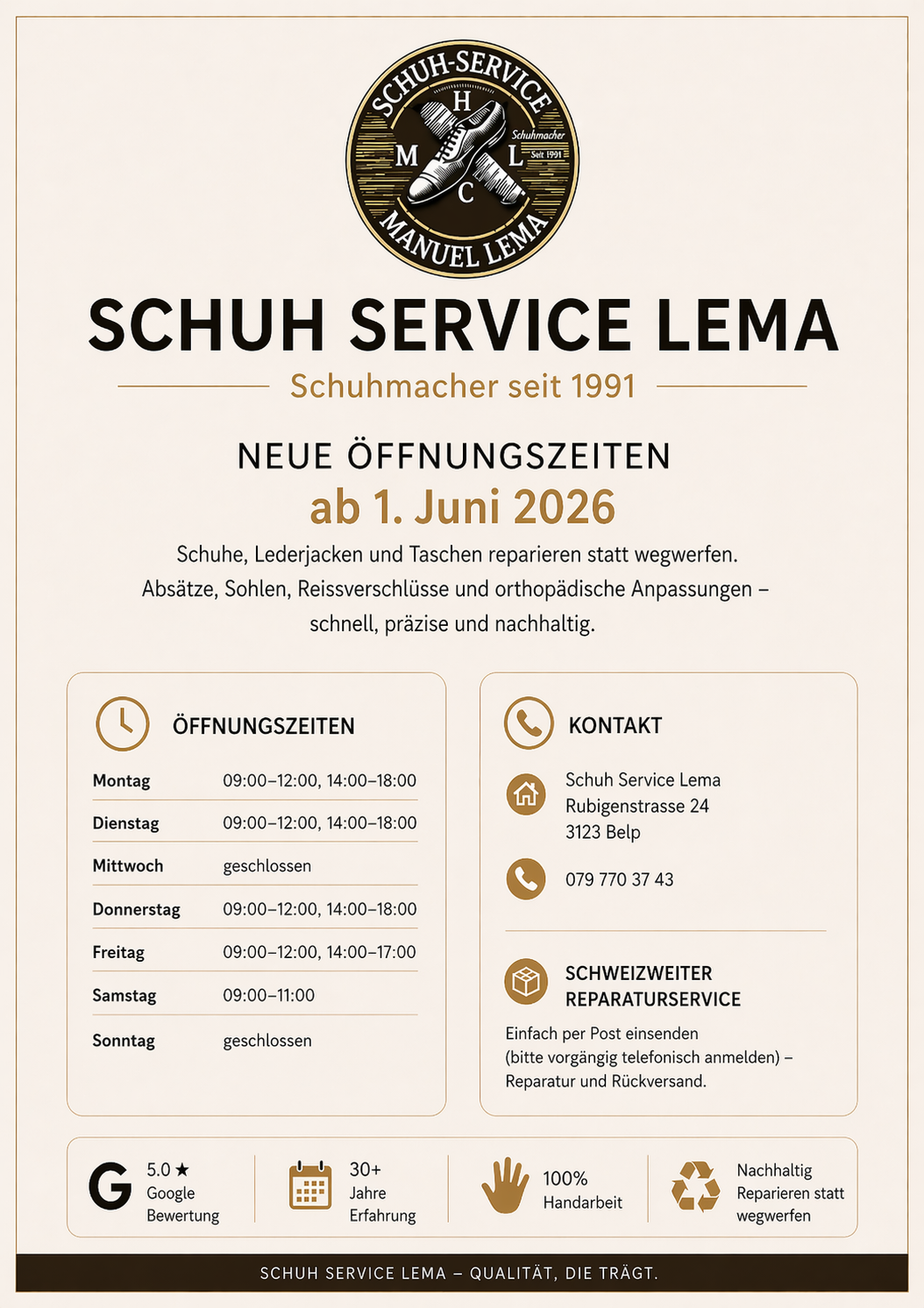 Vorschau Flyer Schuh Service Lema